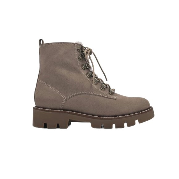 WHITE MOUNTAIN Great, Lace-up Style Hiking Boot, Faux Fur Trim & Tongue, Sz:10M - Picture 2 of 4